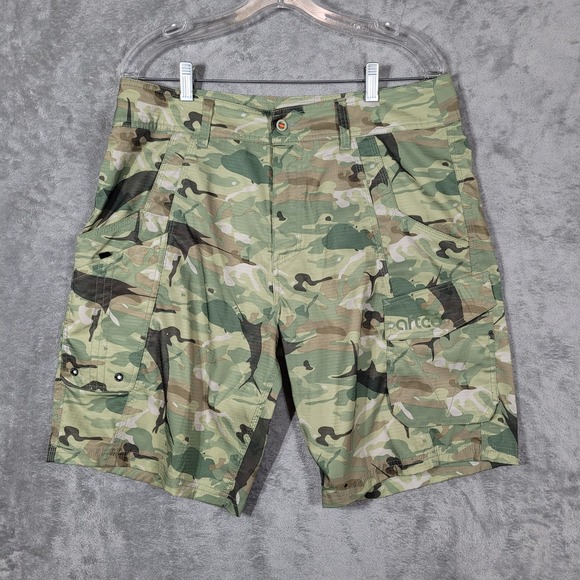 AFTCO Other - AFTCO TACTICAL FISHING SHORTS MENS 36 CAMO PERFORMANCE CARGO 10" GREEN RIPSTOP